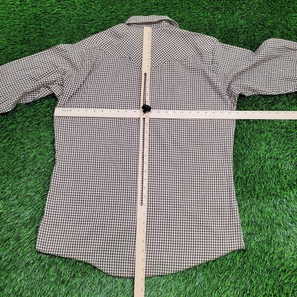 Vintage 70s Dickson-Jenkins Shirt XL 23x32 Western Check USA - Picture 5 of 10